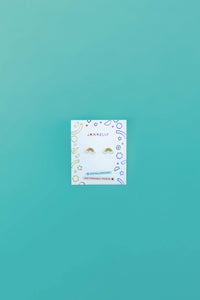 Rainbow Enamel Flat Back Kids Earrings