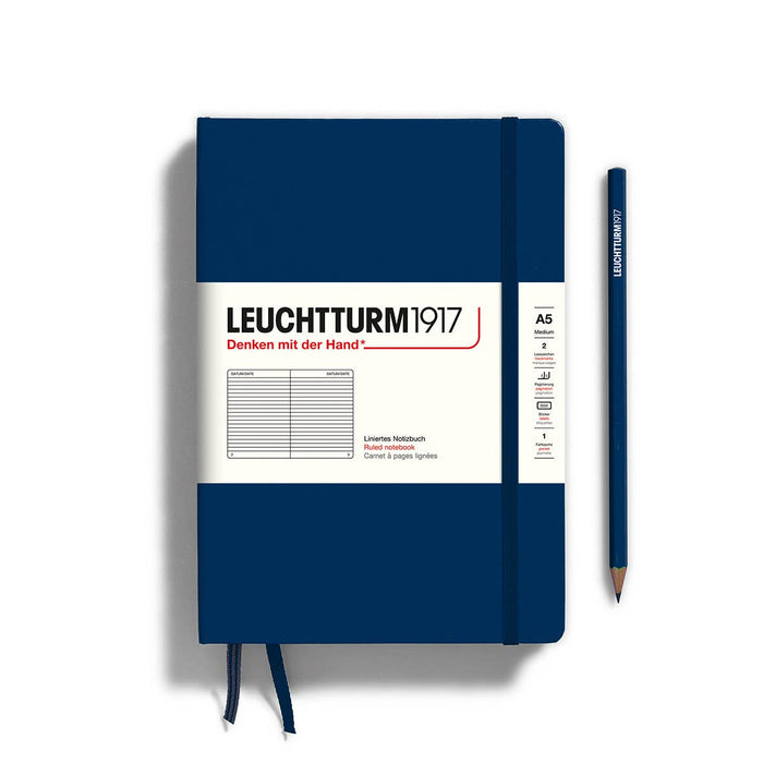 Notebooks - Medium (A5): Navy / Hardcover / Ruled