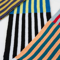 Colorblock Stripe Skinny Scarf