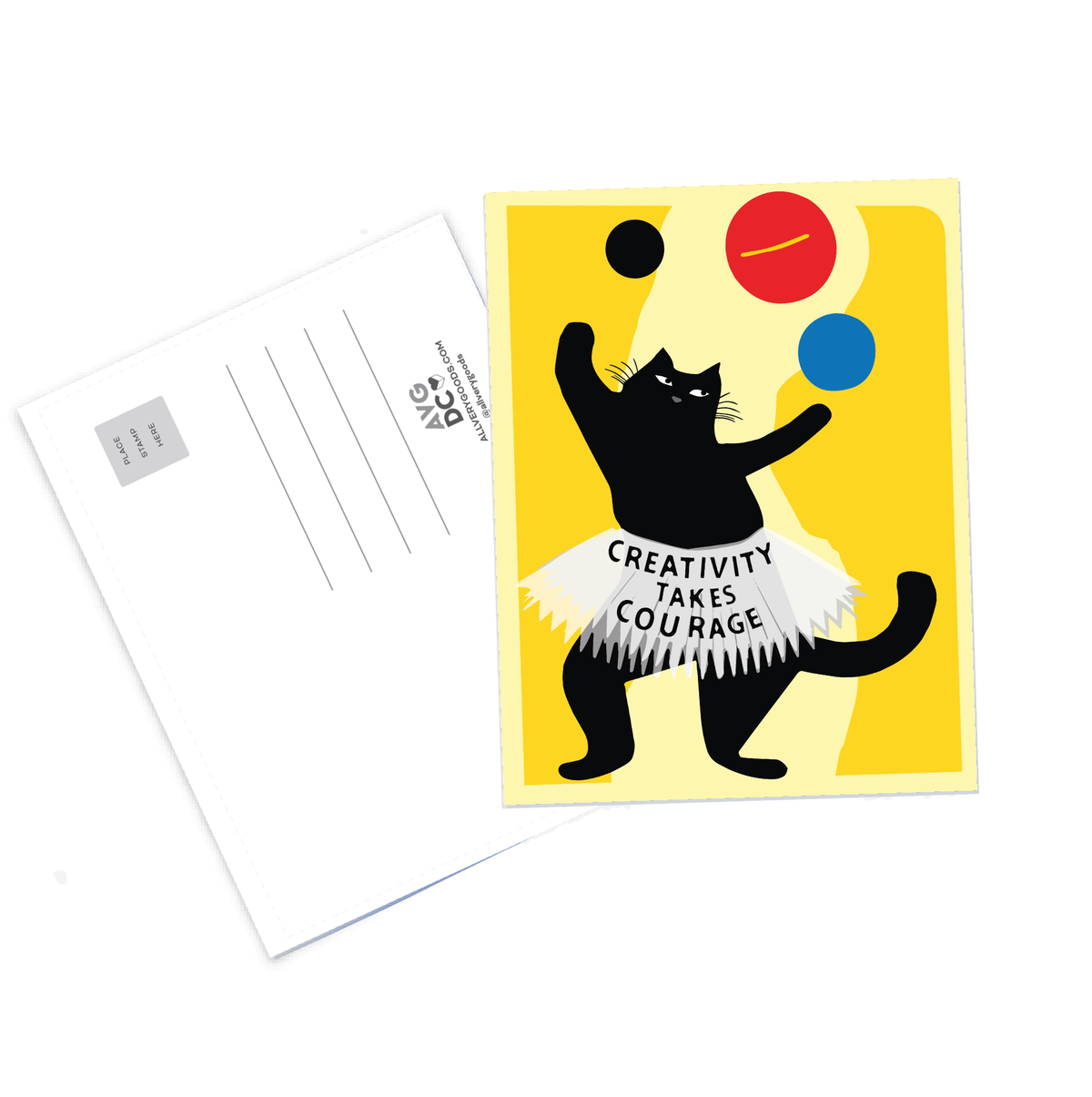 Postcard - Creativity Takes Courage