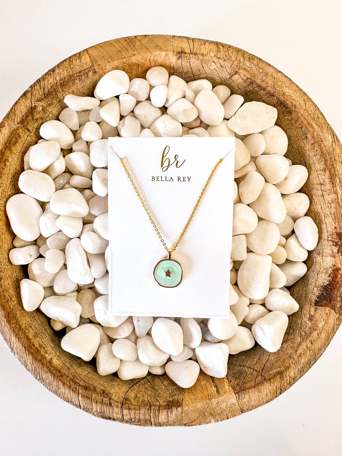 The Clara Dainty Star Charm Necklace 18k Gold Plated / Bella Rey