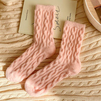 Candy Color Warm & Cozy Knit Socks