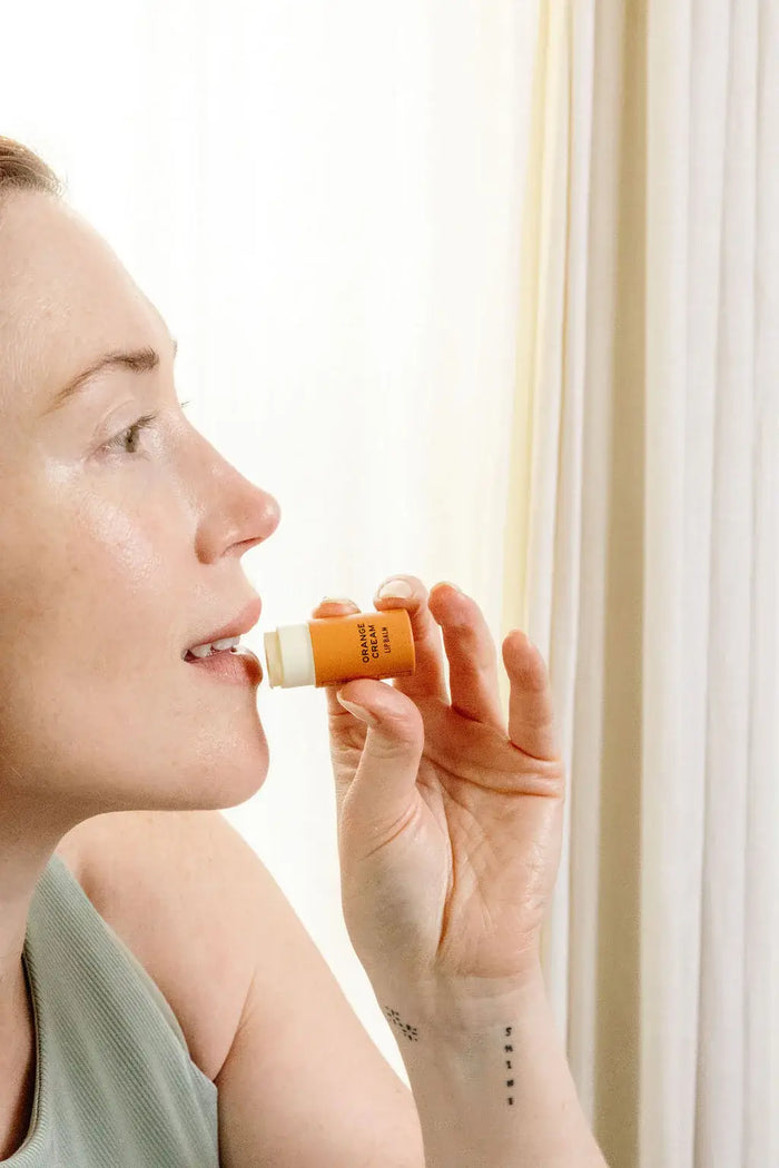 Orange Cream Organic Lip Balm / 0.3 oz Biodegradable Tube 🍊