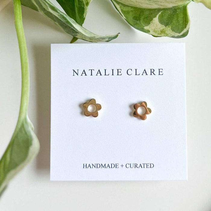 Mini Flower Stud Earrings / Natalie Clare