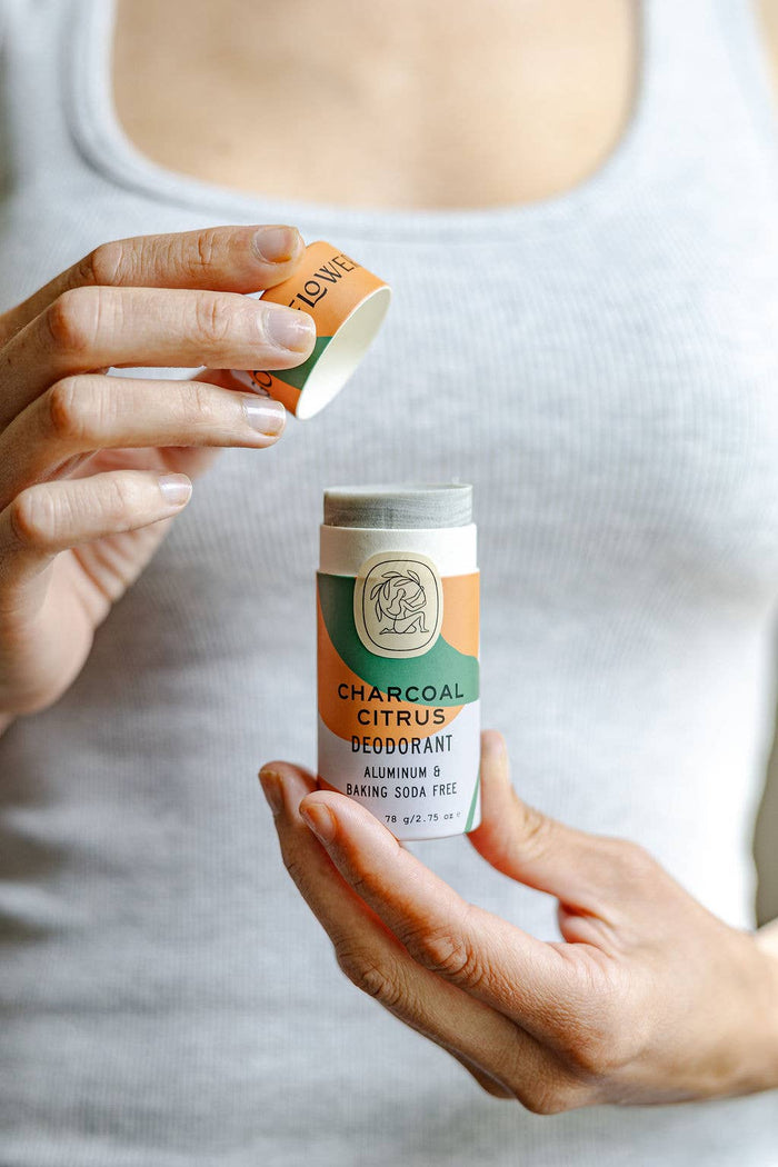 Charcoal Citrus Deodorant / 2.75 oz Biodegradable Stick 🍊🍋