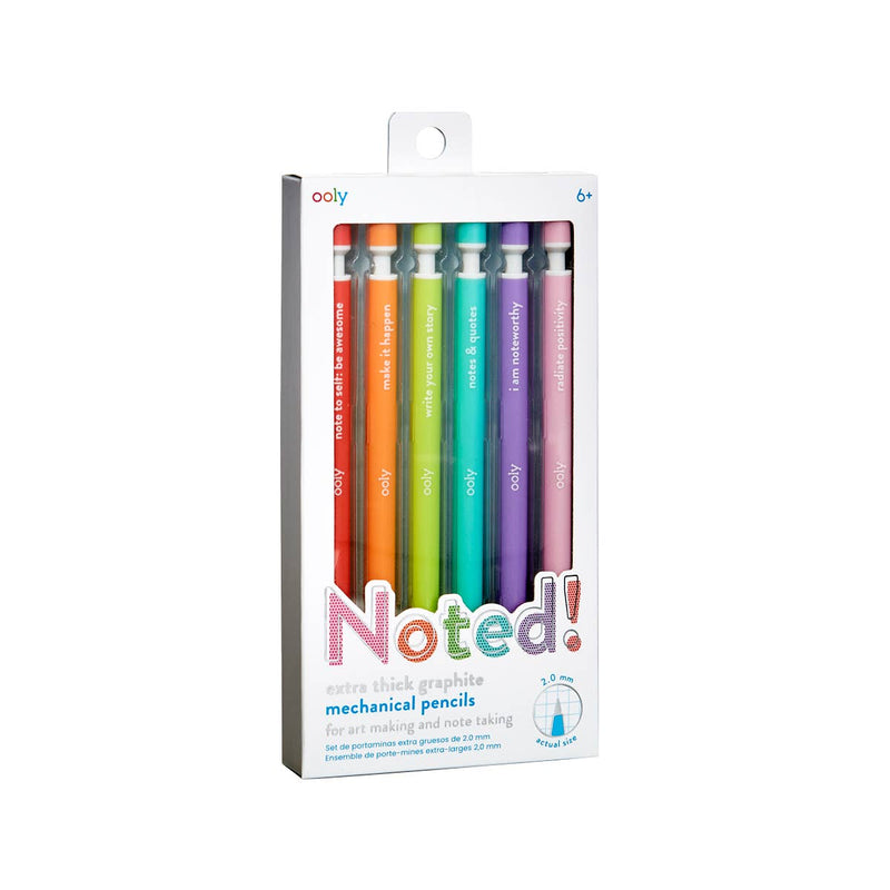 Noted! Graphite Mechanical Pencils - Set of 6