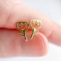 Tiny Tulip Stud Earring