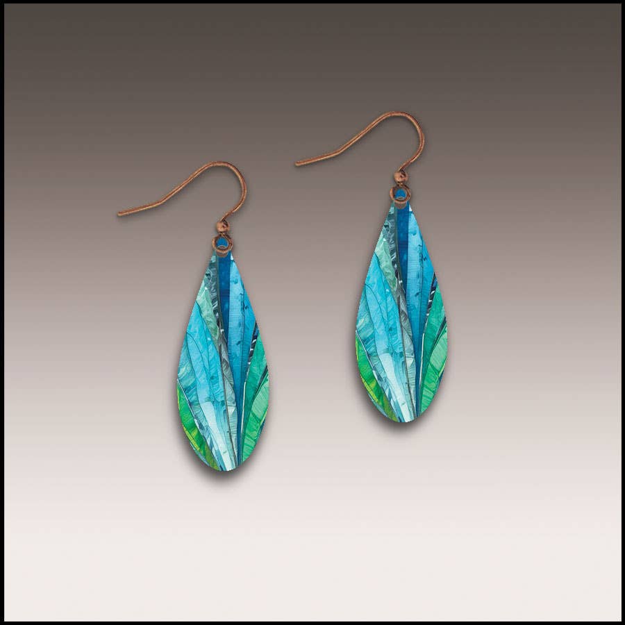 Waterfall Crash Dew Drop Handmade Earrings