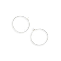 Minimal Hammered Hoops, Handmade SMALL CIRCLE