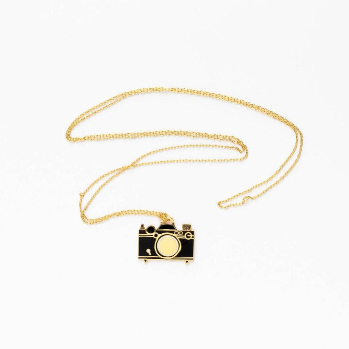 Camera Pendant Gold Necklace | Photographer Gift