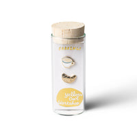 Croissant & Coffee Earrings | Mismatched Gold Studs