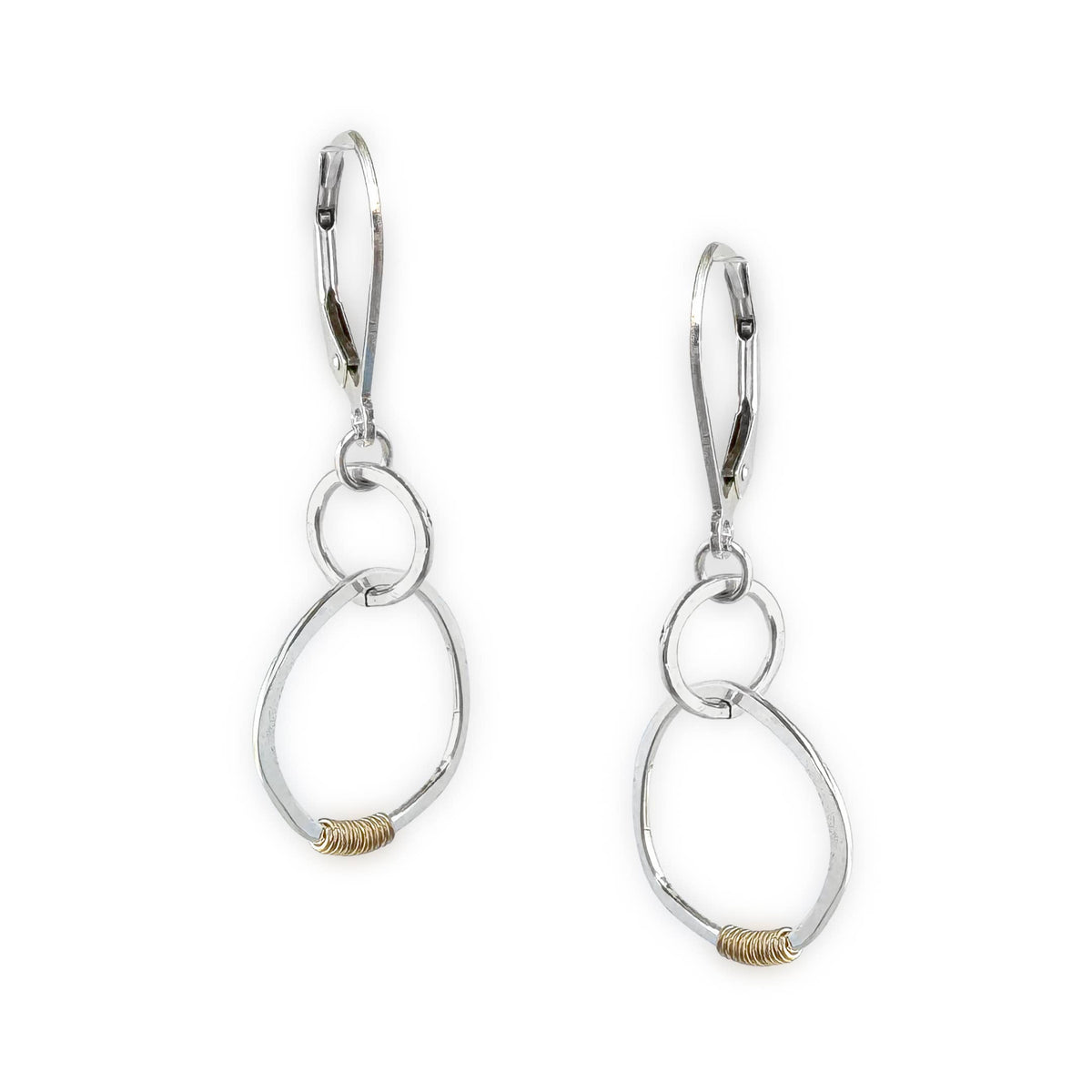 TRUST Earrings | dainty circles handmade sterling silver