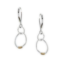 TRUST Earrings | dainty circles handmade sterling silver