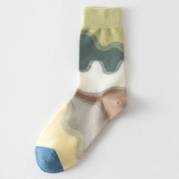 Rufia -Morandi Color Gradient Patchwork Socks
