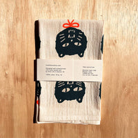 BAD CATS tea towel