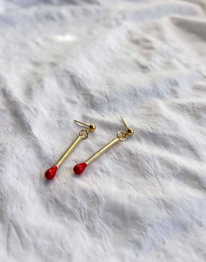 Matchstick Earrings / Natalie Clare