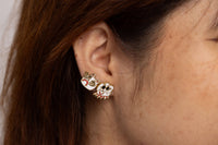 Kristina Micotti Cat & Dog Earrings | Mismatched Gold Studs