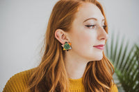 Midcentury Sun Stud Earrings