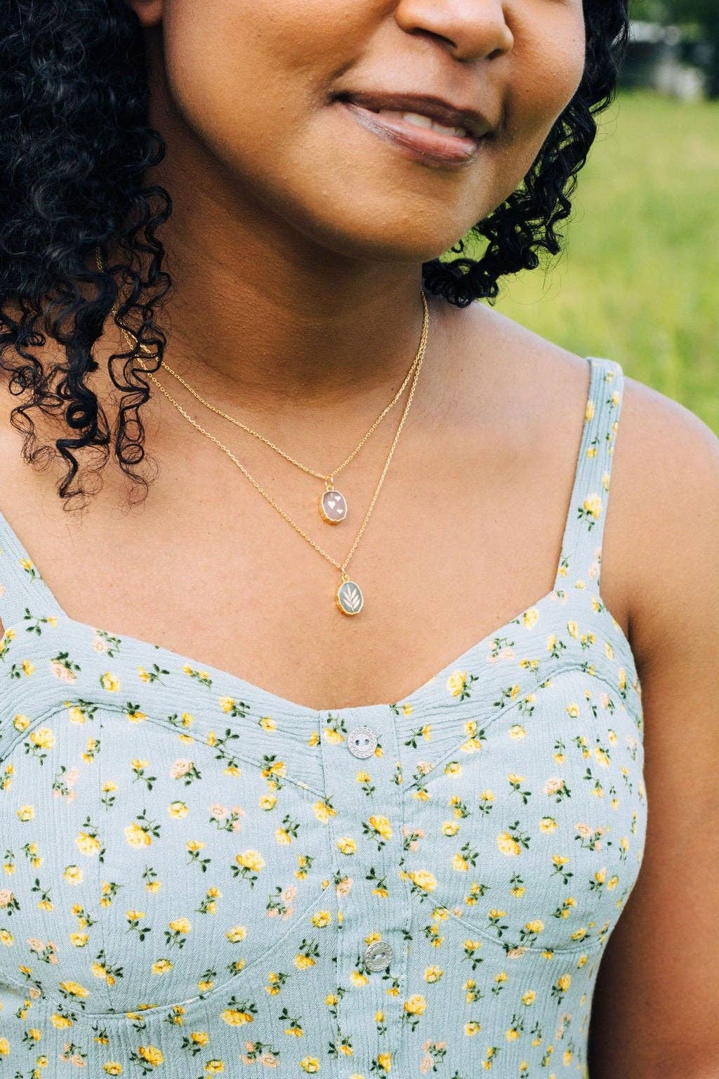 Gemstone Symbol Necklace / Jill Makes