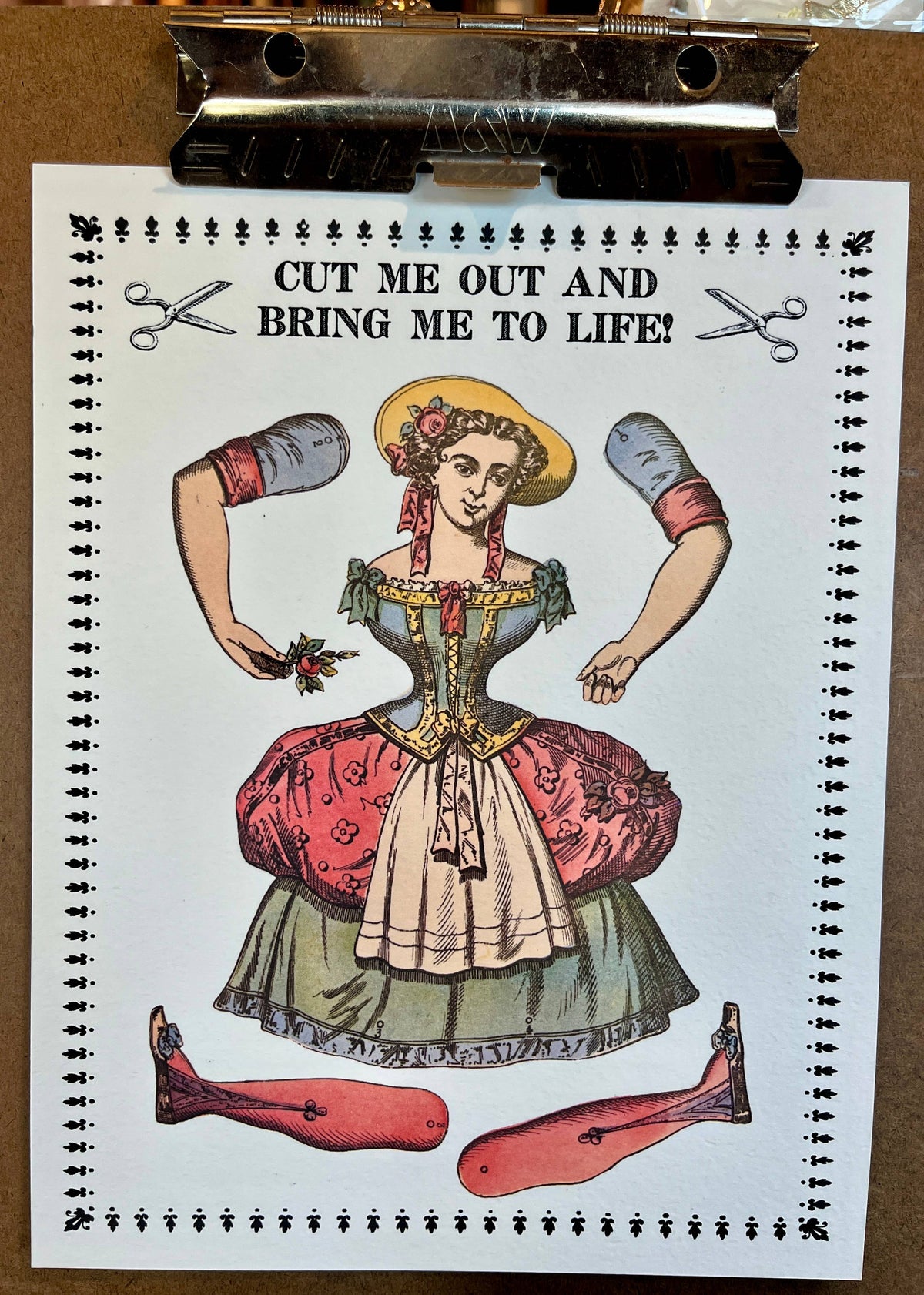 Paper Puppet Cut Out Art Cards