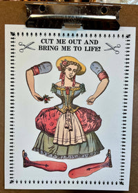 Paper Puppet Cut Out Art Cards