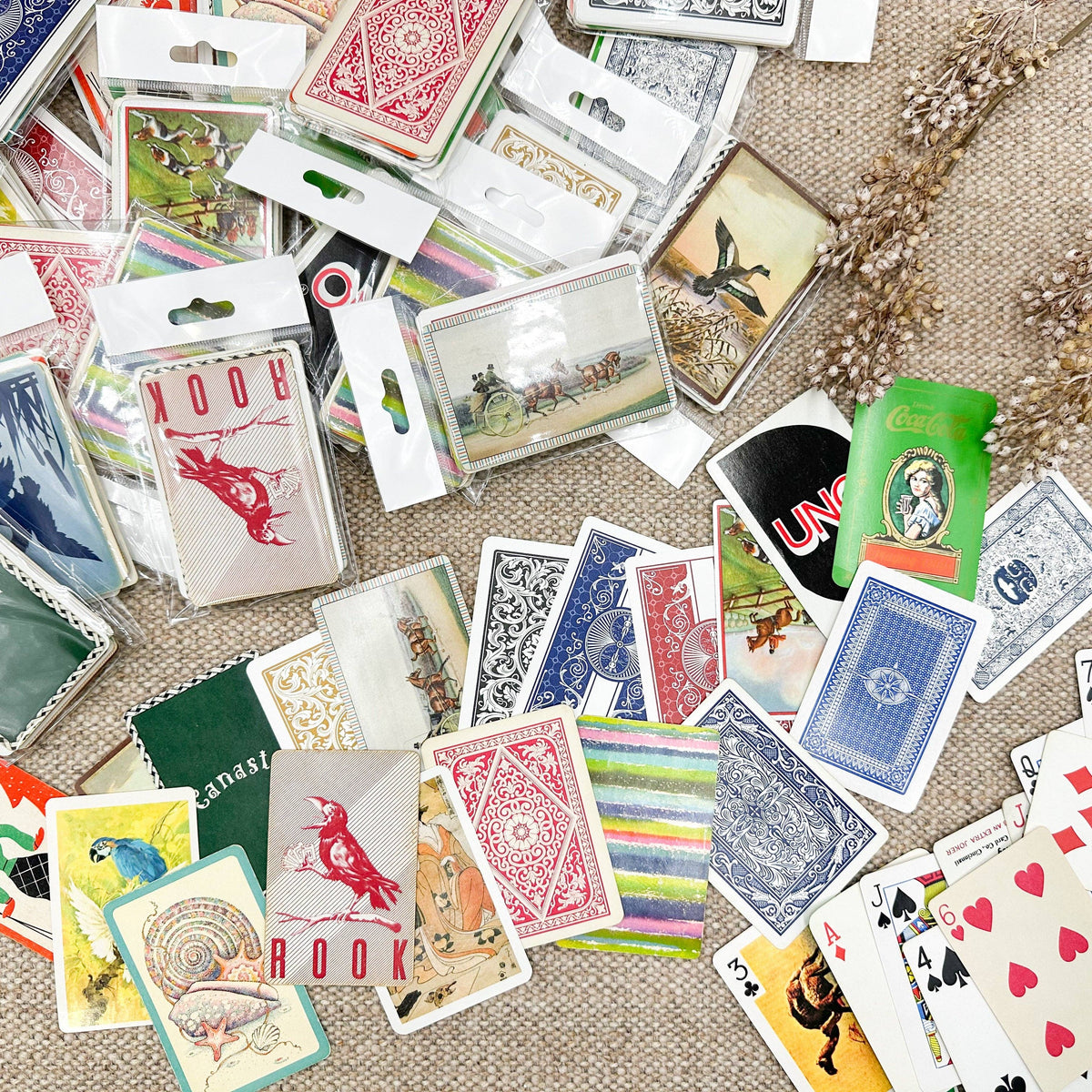 Vintage Playing Card Pack for Mixed Media Art