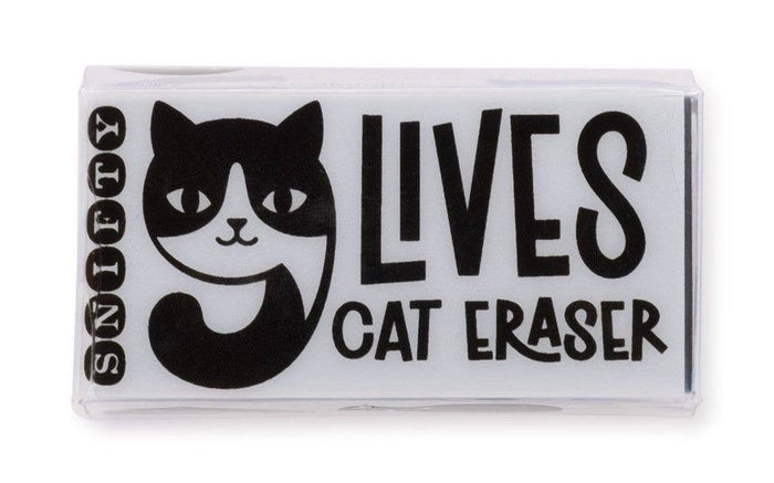 9 Lives Cat Eraser