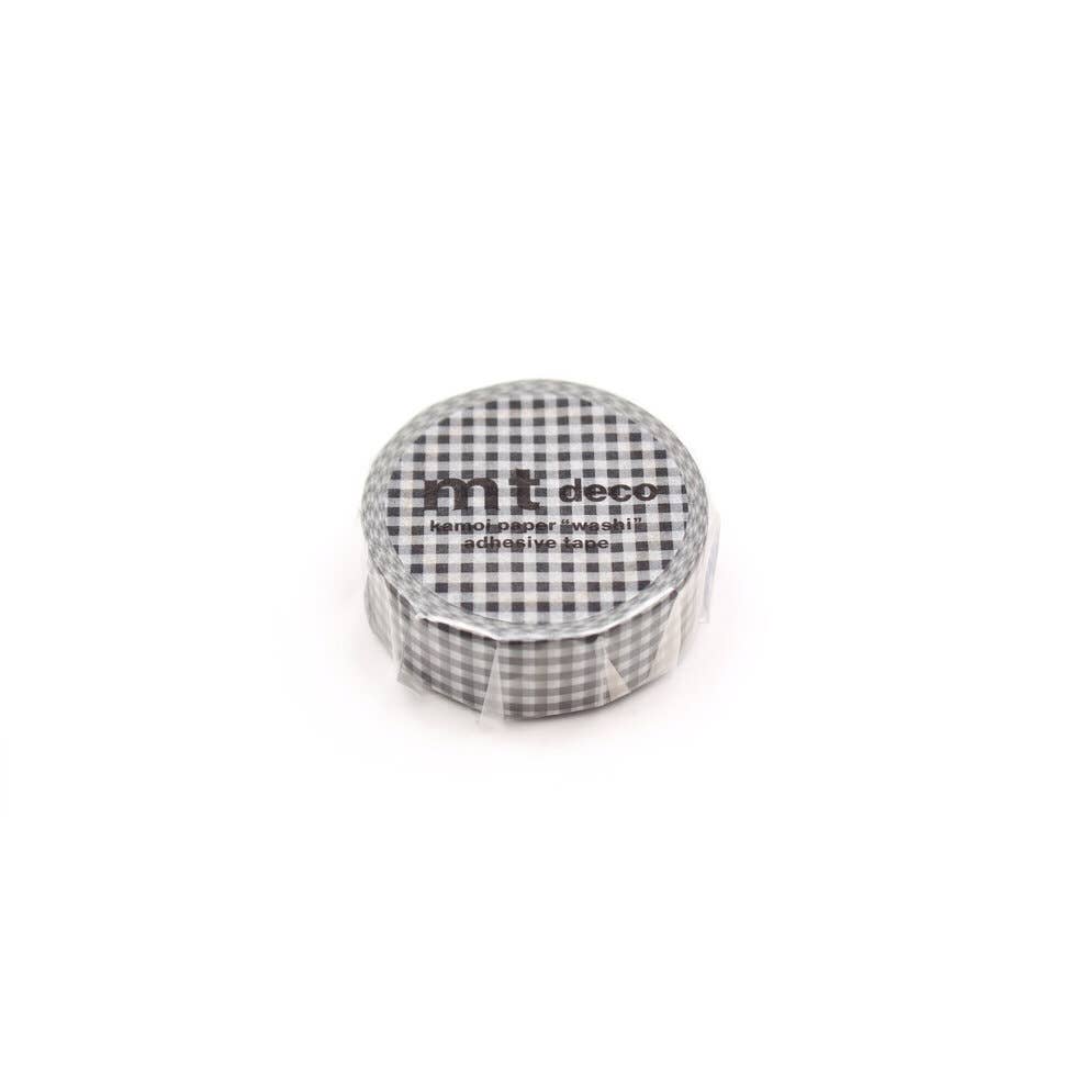15mm delicate checkered black