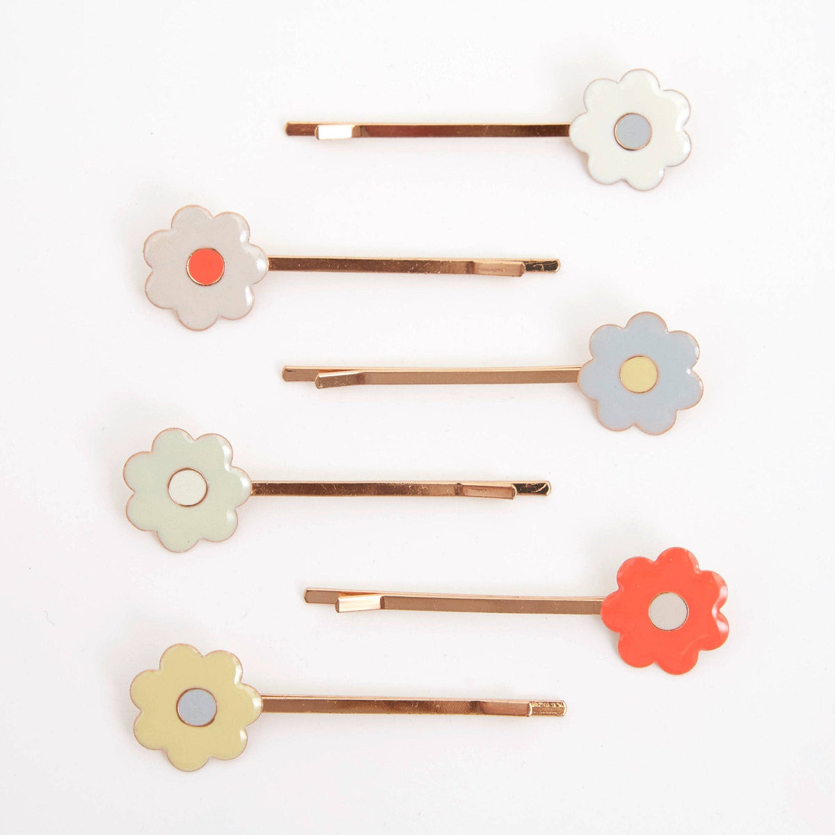Daisy Enamel Hair Slides / Meri Meri