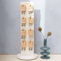 Good Karma Miyuki Frame Earring - Mint/Peach/Gold / Scout