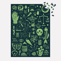 Occult and Curious 1000 Piece Glow in the Dark Puzzle
