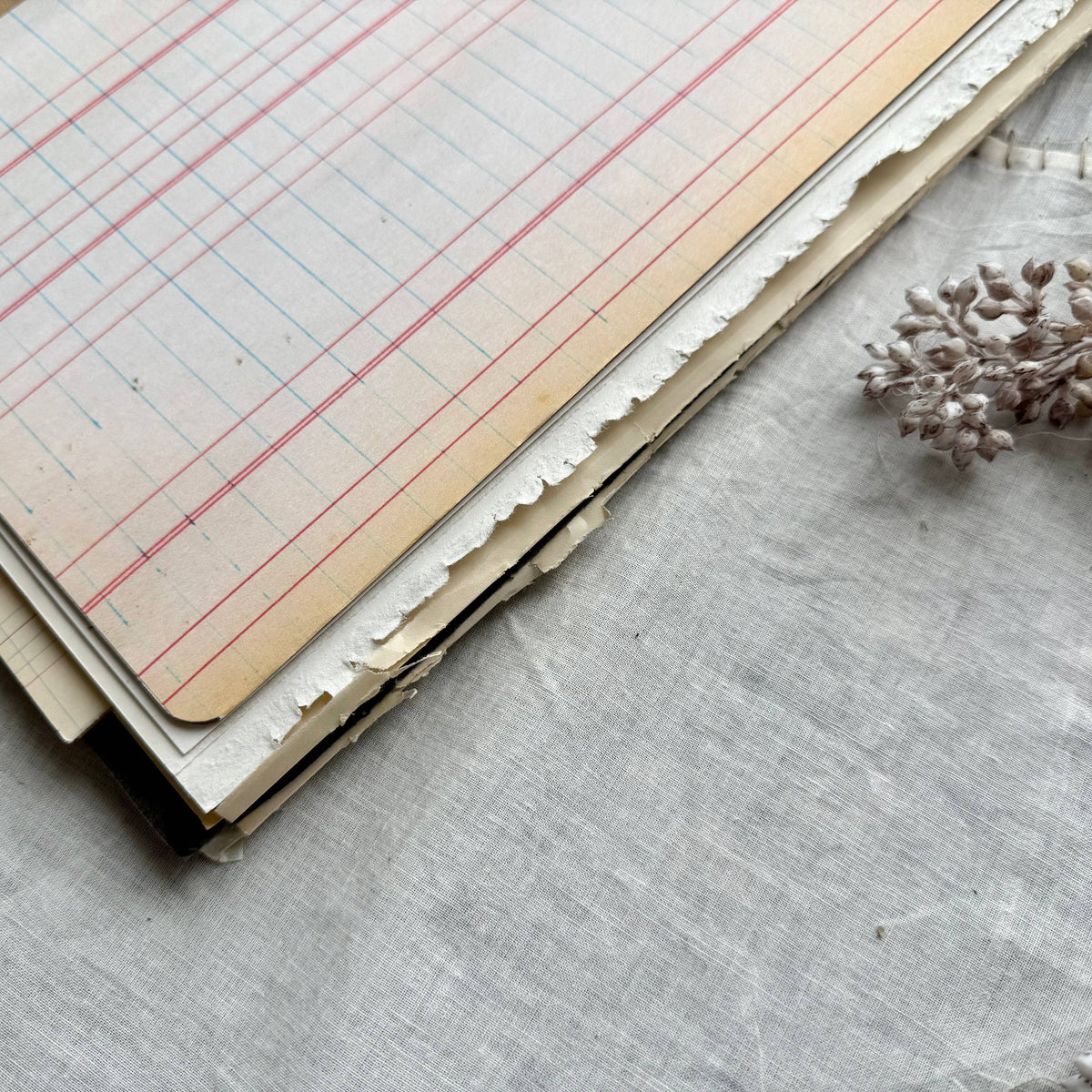 Vintage Mixed Media Journal - 9x12 inches
