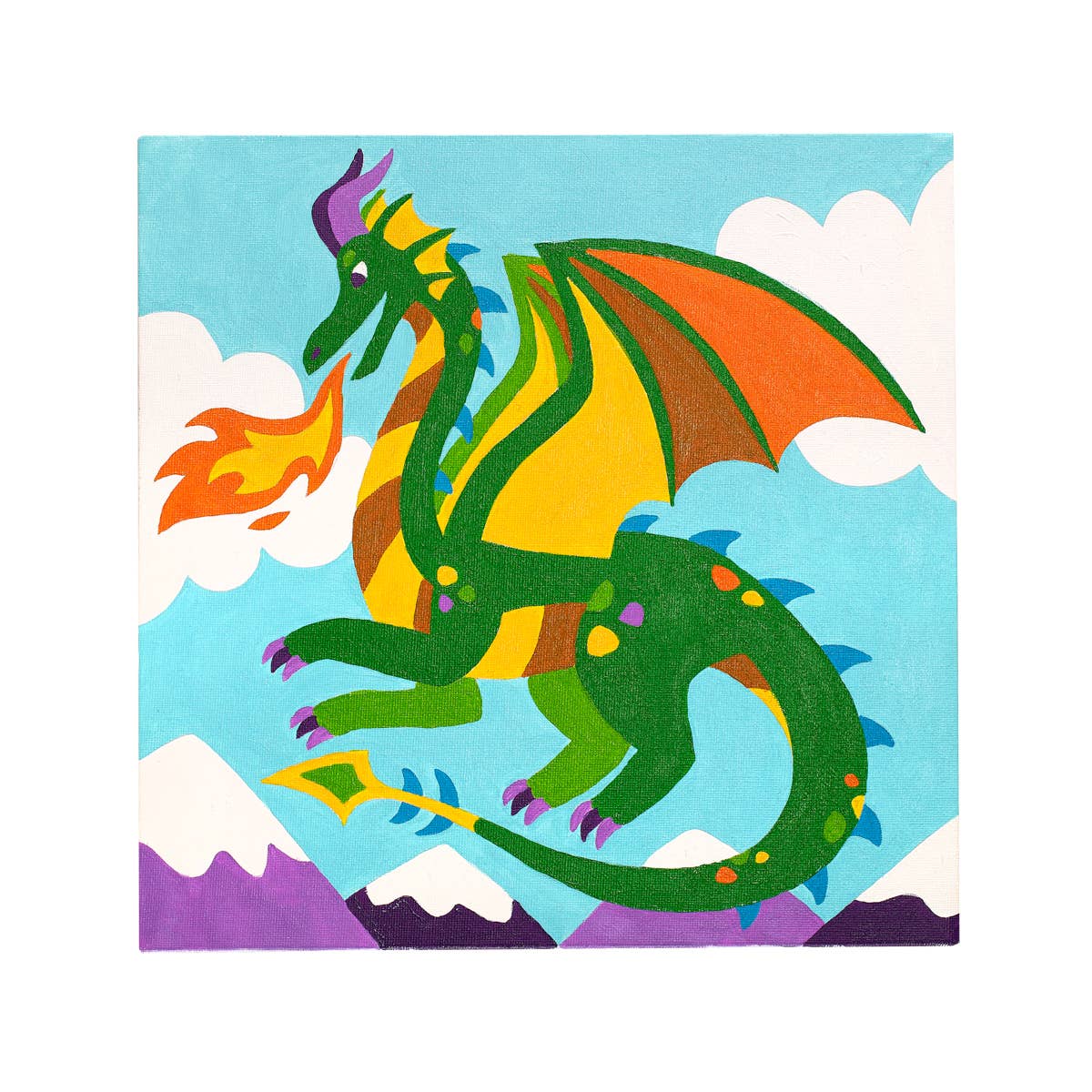 Colorific Canvas Paint by Number Kit - Fantastic Dragon