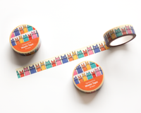 Whimsical Colorful Cats Washi Tape