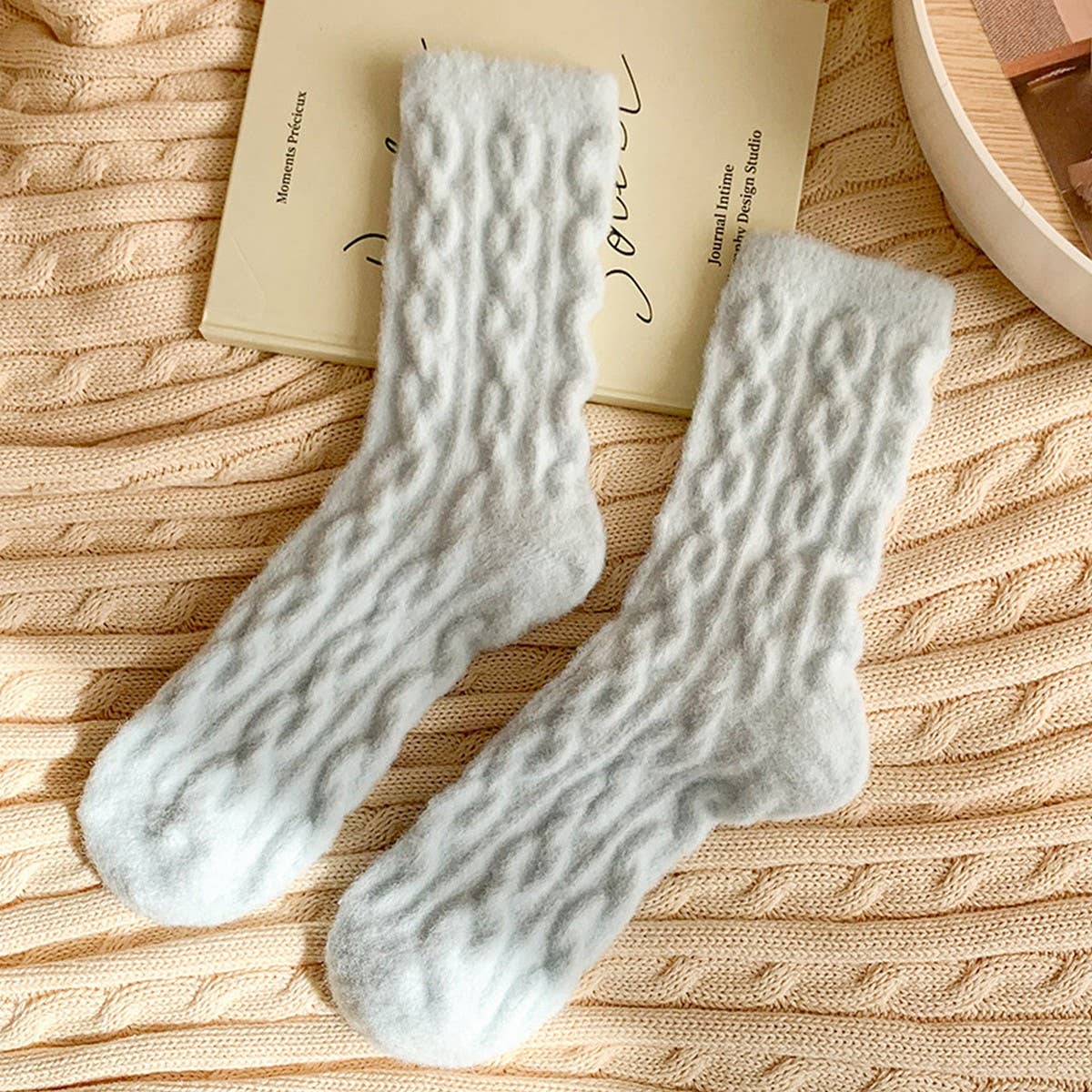 Candy Color Warm & Cozy Knit Socks