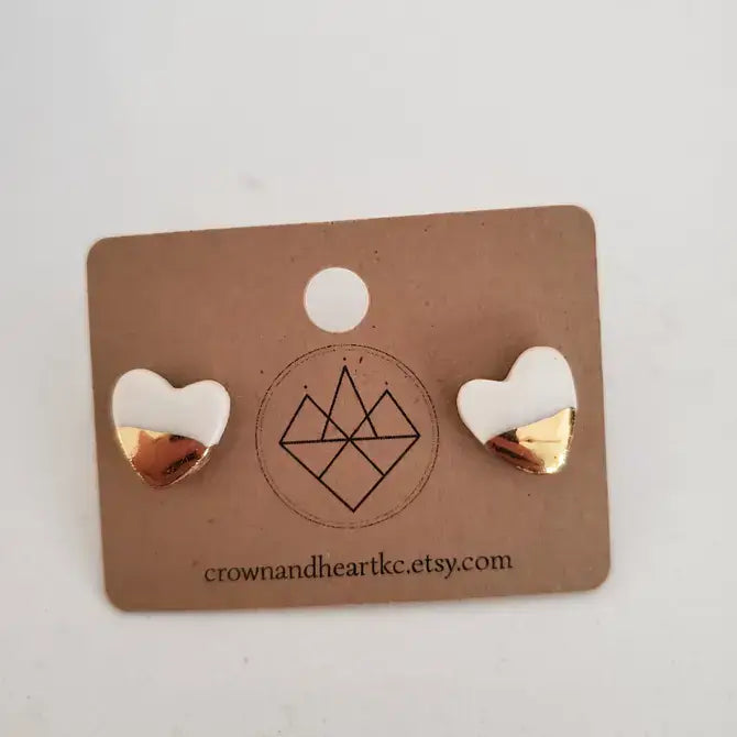 Heart Stud Earrings