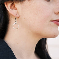 TRUST Earrings | dainty circles handmade sterling silver