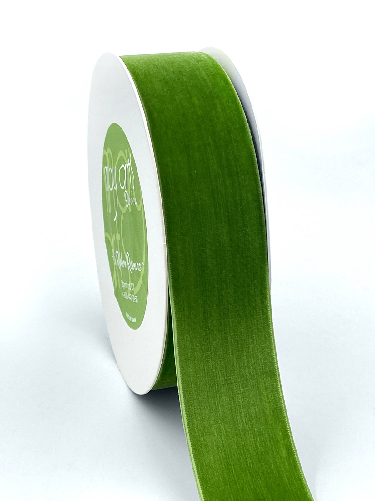 1.5" Fern Classic Woven Velvet Ribbon