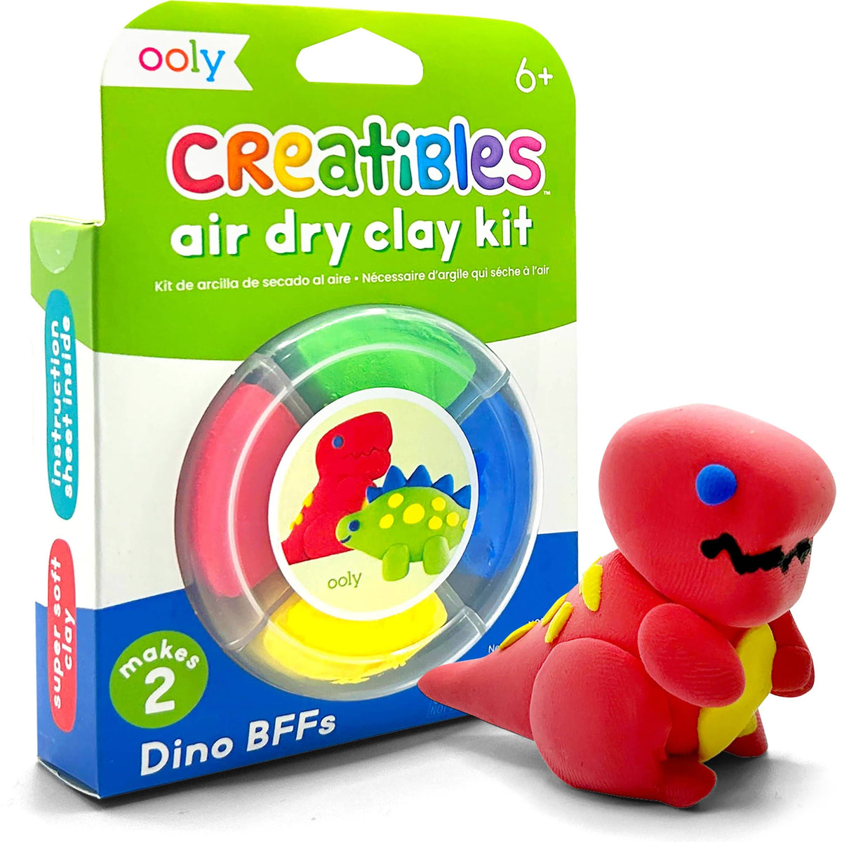 Creatibles D.I.Y. Air-Dry Clay Kit: Dino. BFFs (Set of 4)