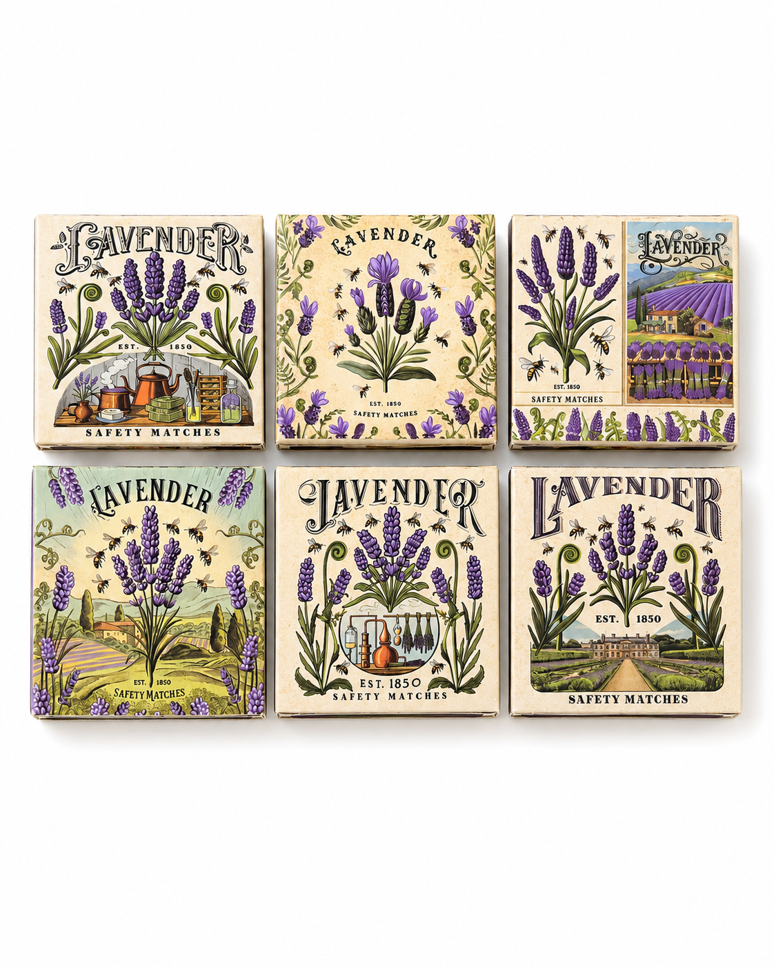Lavender Matches – Botanical Collection