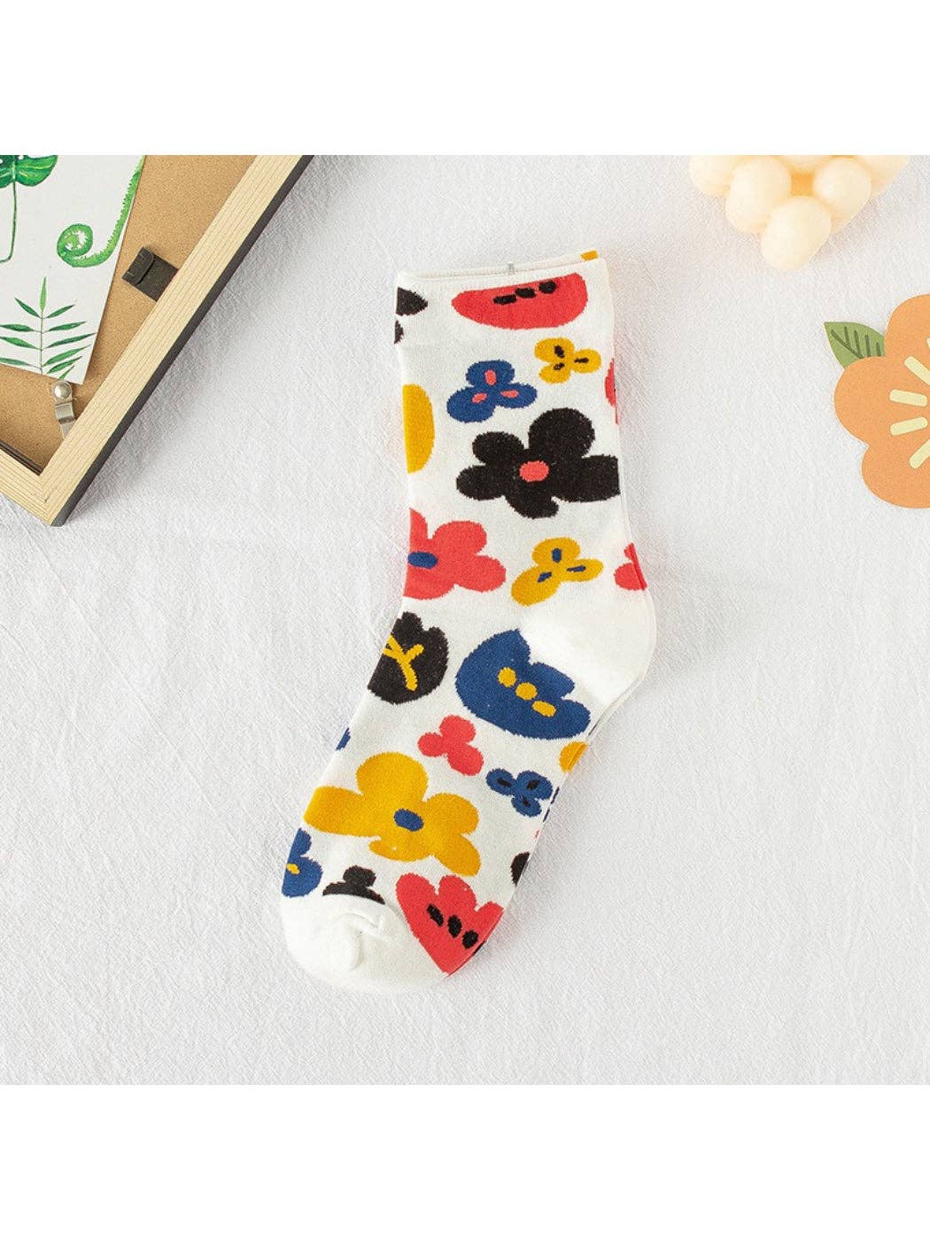 Rufia - Bloom Pop Art Crew Socks