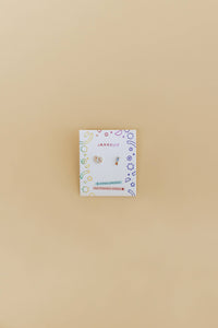 Artist Palette Enamel Flat Back Earrings