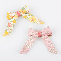 Floral Pattern Bow Hair Clips / Meri Meri