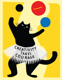 Postcard - Creativity Takes Courage