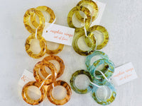 Napkin Rings, set of four- Elements