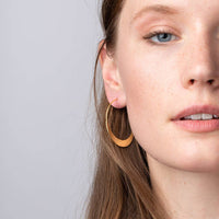 Refined Earring Collection - Crescent Hoop/Gold / Scout