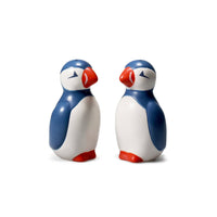 Ceramic Salt & Pepper Shakers Coastal Puffins