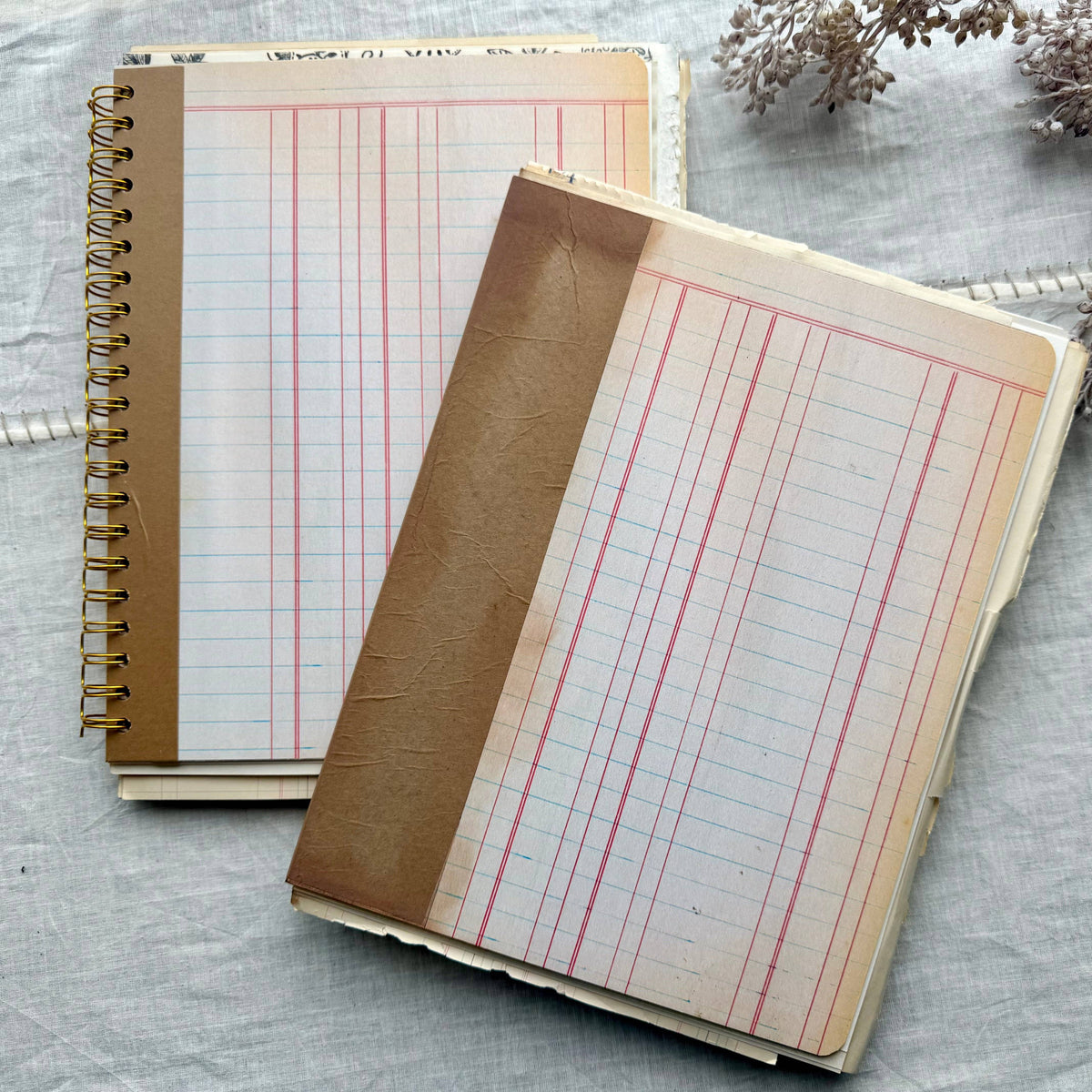 Vintage Mixed Media Journal - 9x12 inches