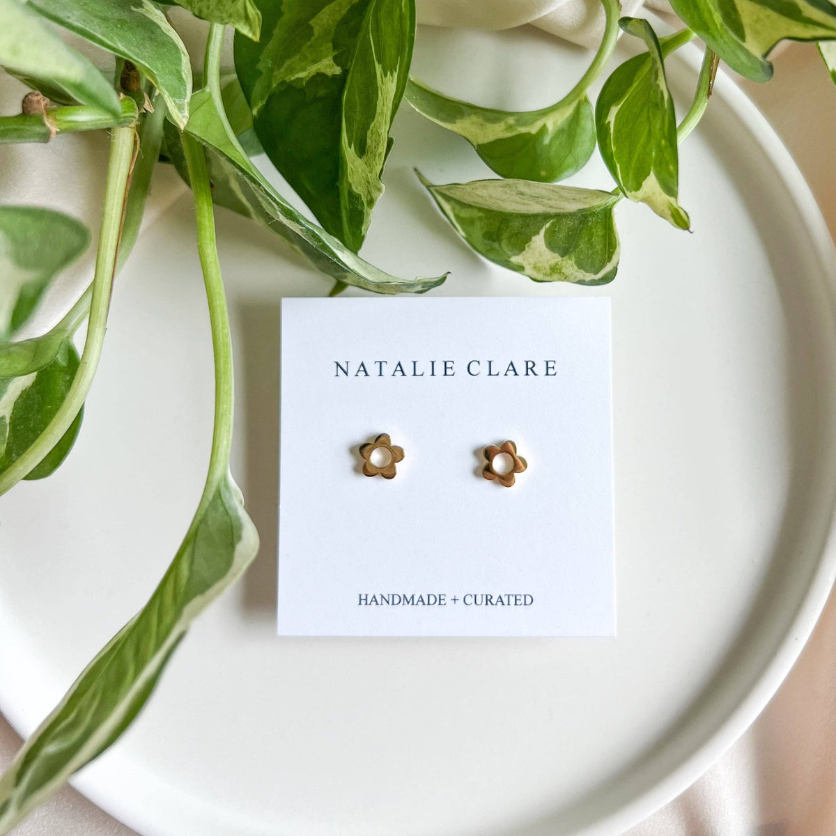 Mini Flower Stud Earrings / Natalie Clare