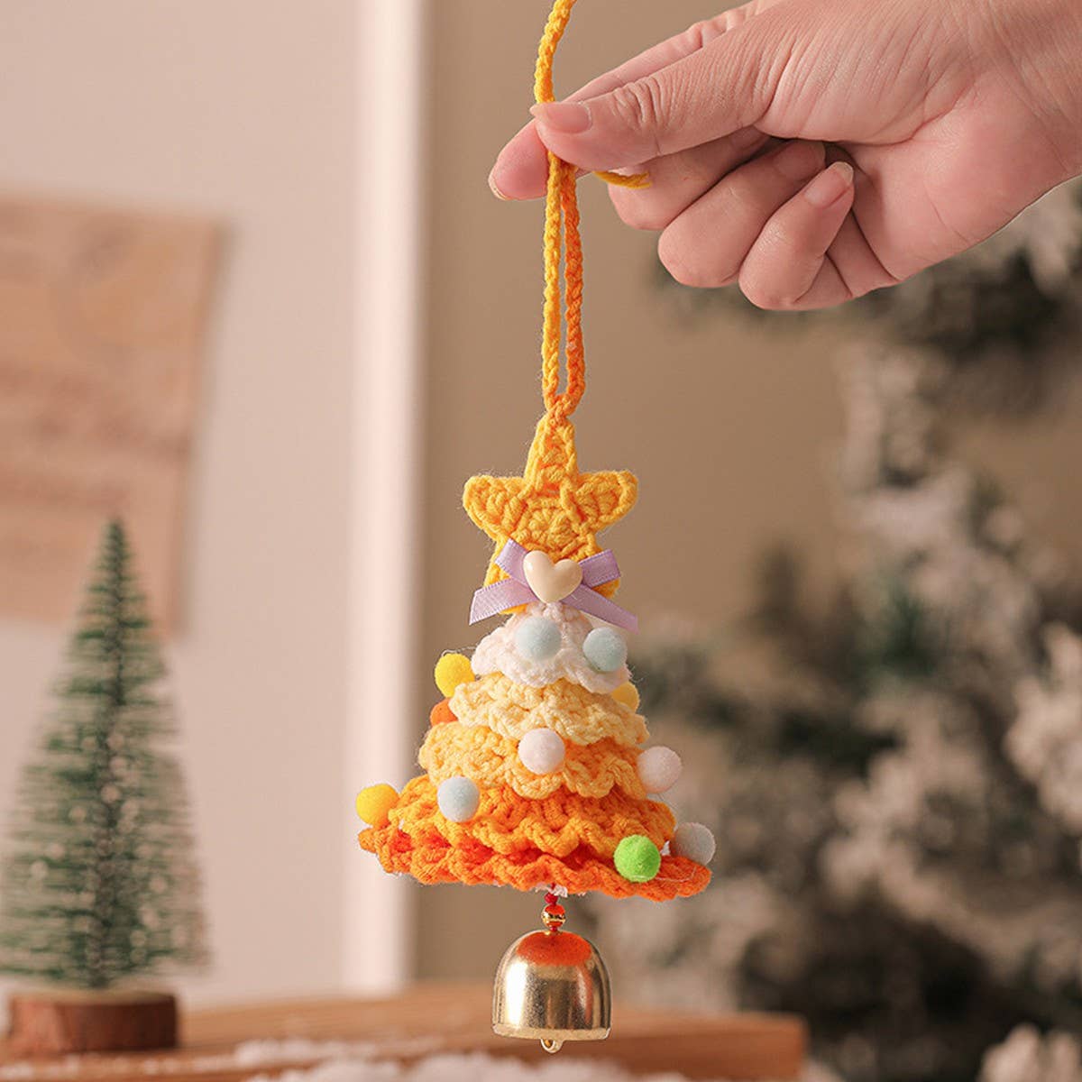 Plush Christmas Ornament Knitted Tree Hanging